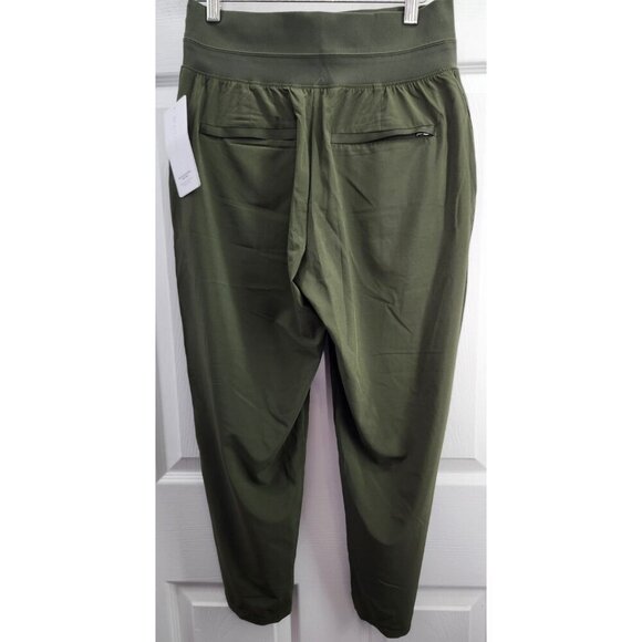 Athleta Nolita Slim Tapered Crop Pant Olive Green 8 - Picture 2 of 13
